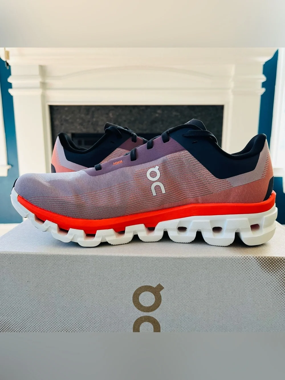 Sz 9.5 On Cloudflow 4 Women's Running Shoes Quartz/Flame 3WD30112312